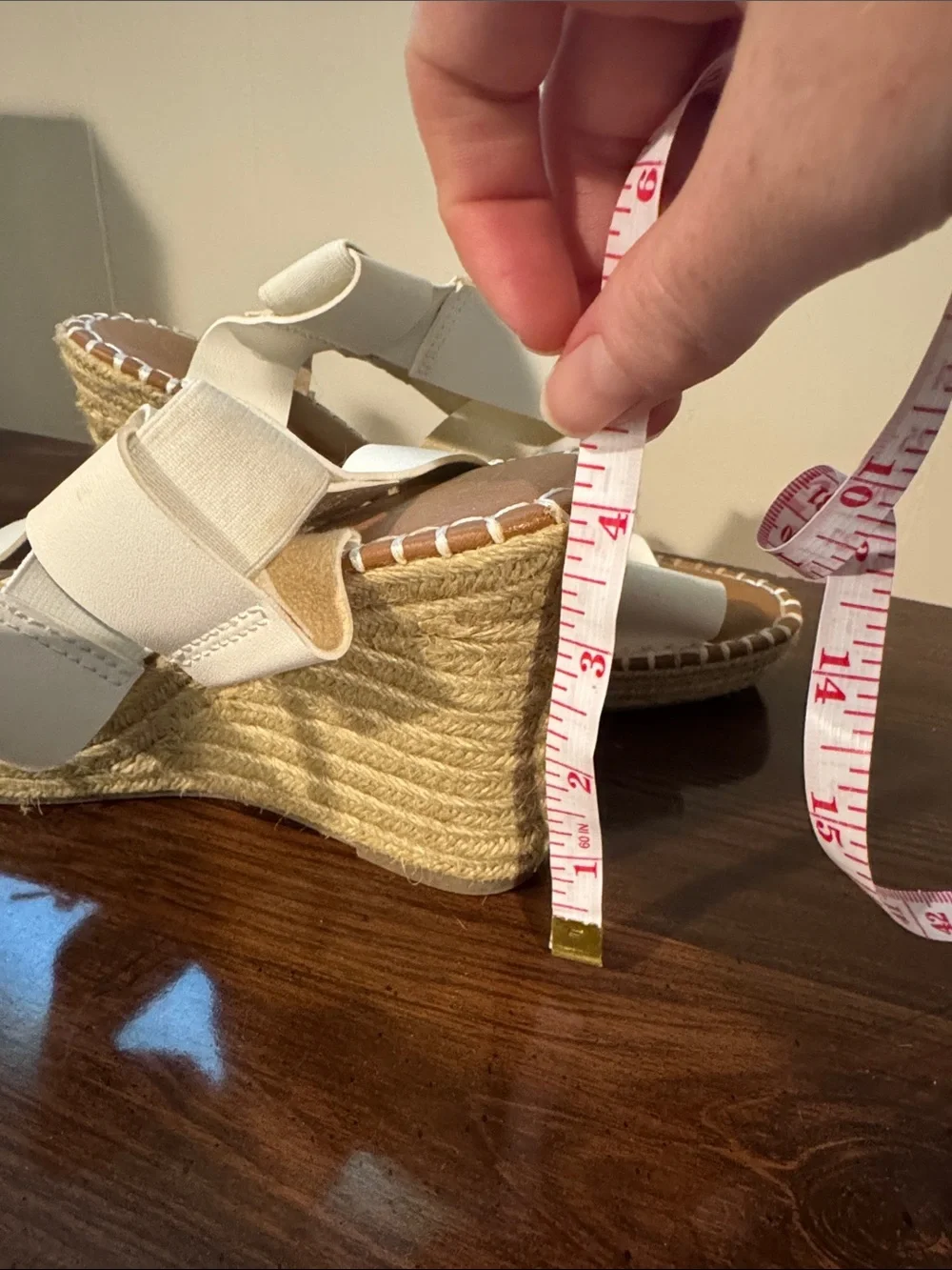 Kohl's White Espadrille Wedge Sandals with Crisscross Straps